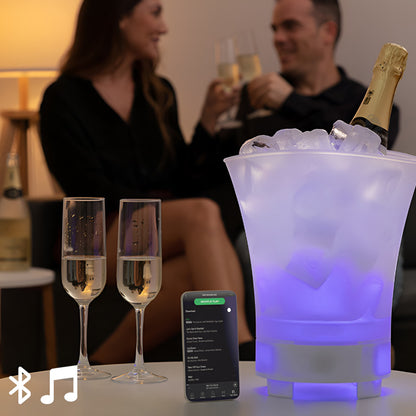 HIELERA BLUETOOTH PARLANTE CON LUCES LED